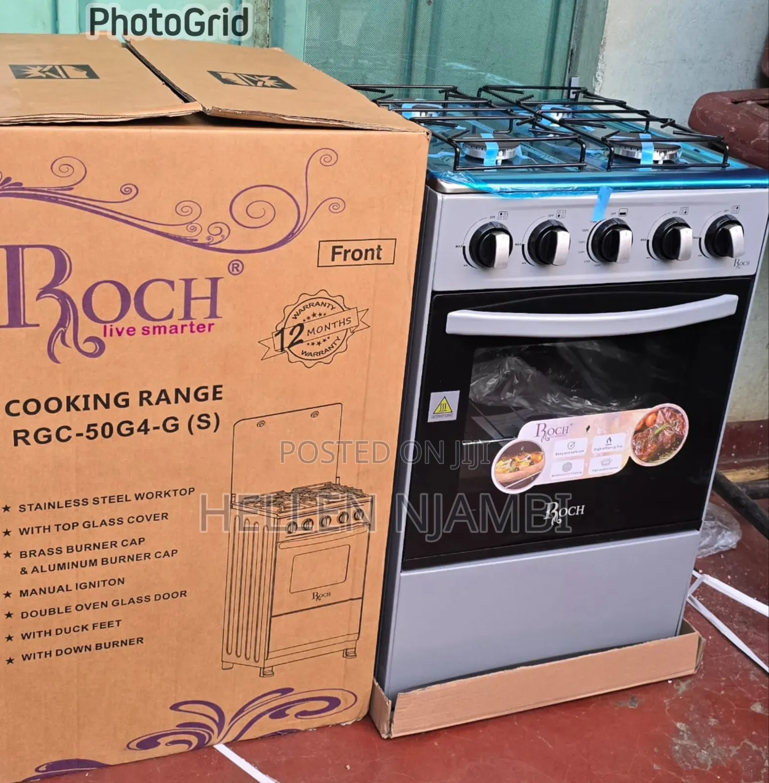 50*55 Roch Full Gas Standing Cooker