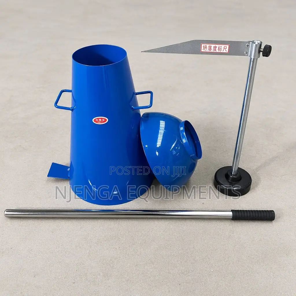 4 Piece Concrete Workability Testing Equipment / Slump Cone