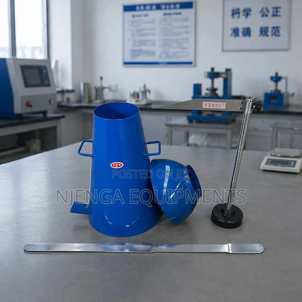 Concrete Slump Cone Test Set 100x200x300mm 4 Piece
