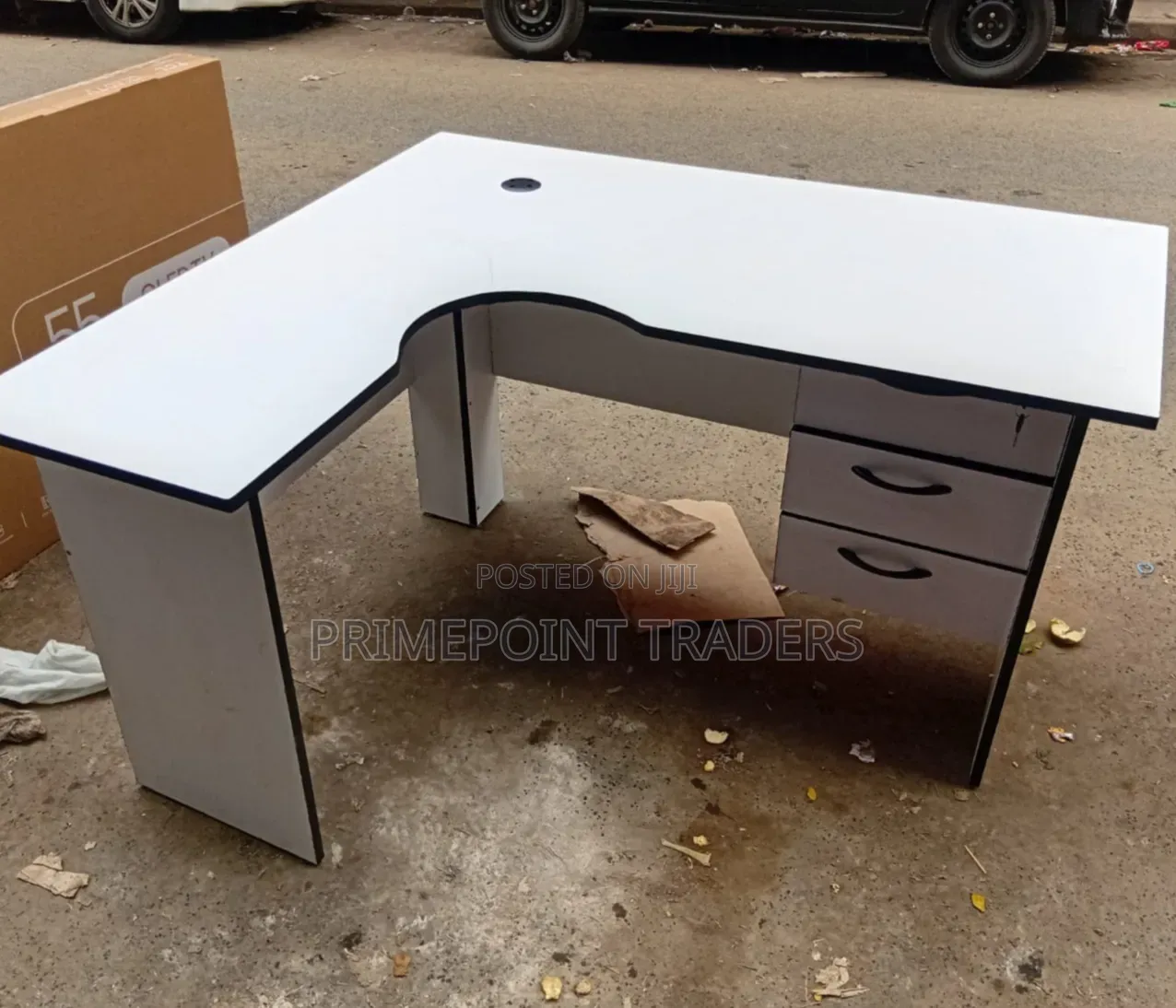 Modern 1.2M L-Shaped Office Study Desk