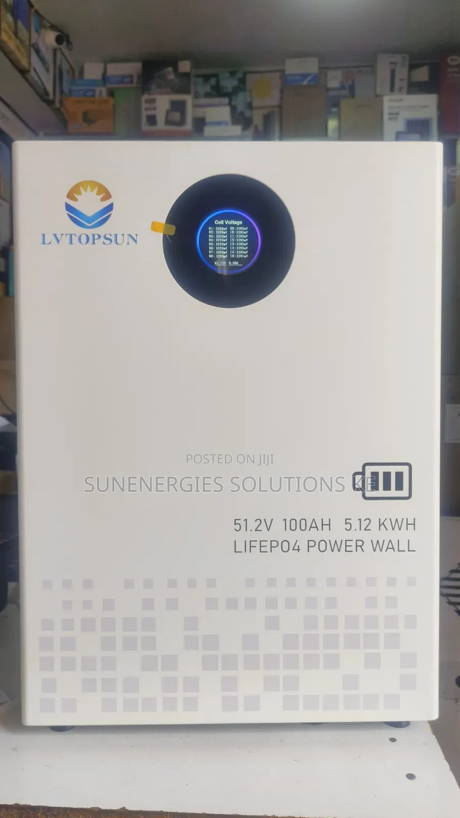 5.12kwh 51.2v 100ah LVTOPSUN LIFEPO4 Lithium Battery
