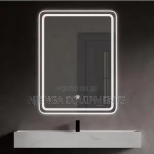 Wall Mounted Round Hotel LED Mirrors With Defogger Bathroom Mirror