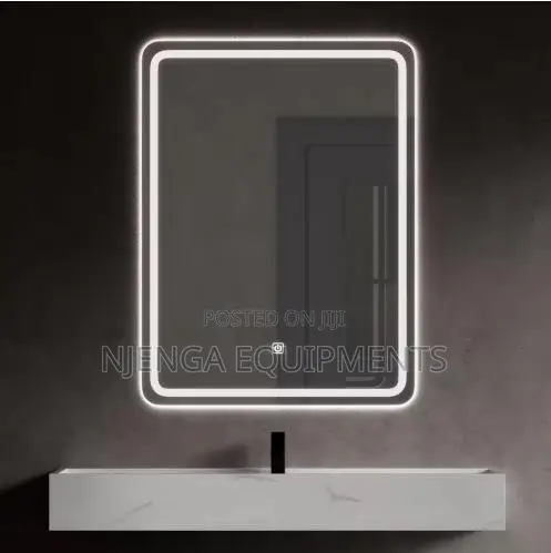 Wall Mounted Round Hotel LED Mirrors With Defogger Bathroom Mirror