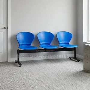 Blue Plastic Waiting Bench