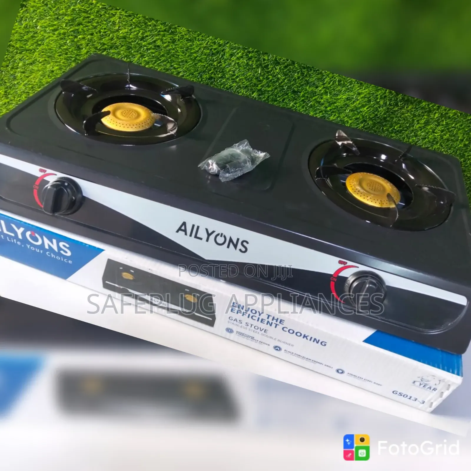 Ailyons Premium Stainless Steel 2 Burner Gas Cooker