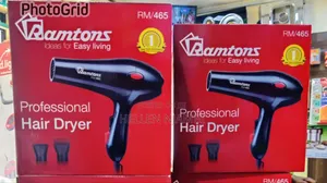 Professional Hair Dryer RM/465 1800W 2 Speed 3 Heat Settings