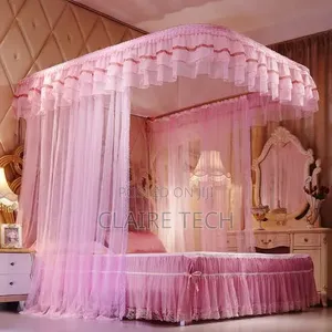 White 5*6 2 Stand Rail Mosquito Net Super Strong Rail