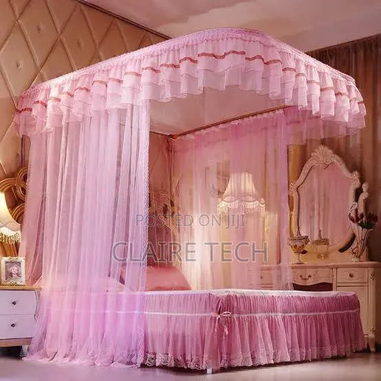 White 5*6 2 Stand Rail Mosquito Net Super Strong Rail