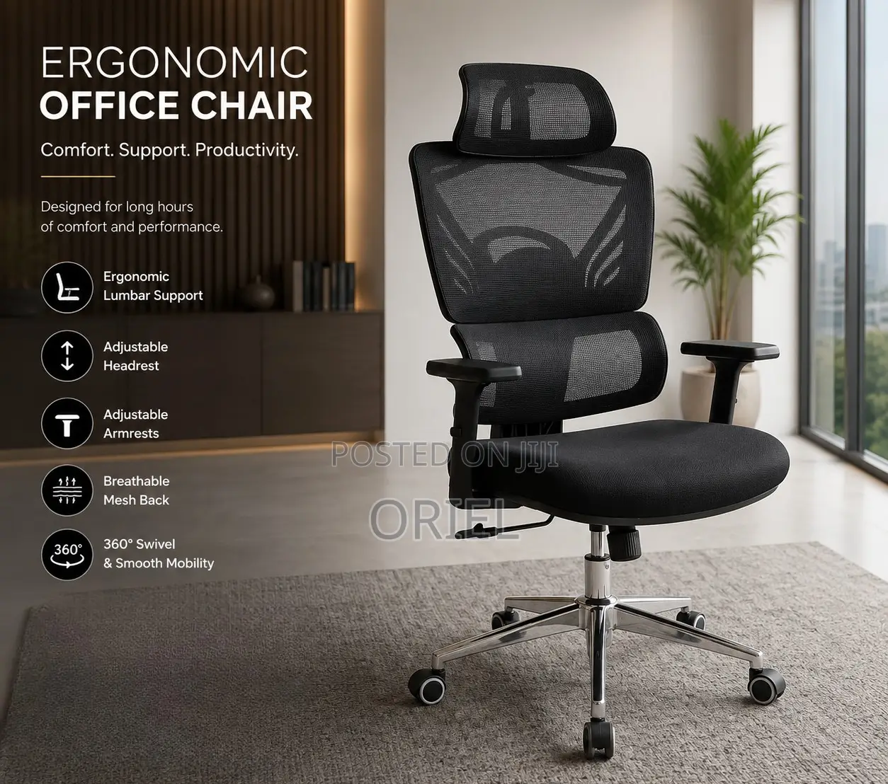 Orthopedic Office Seat : Ergonomic Office Chair Nairobi