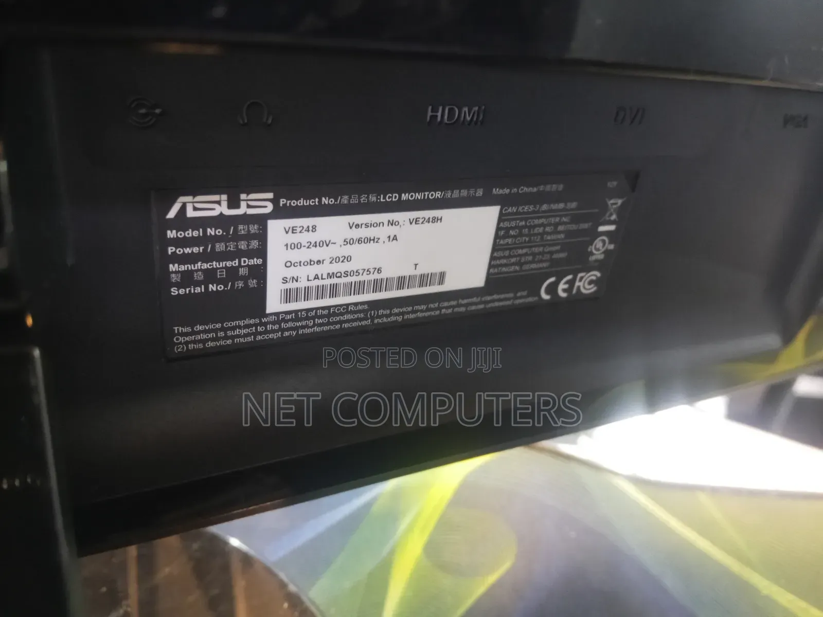 ASUS LCD Ve248 With Hdmi Port