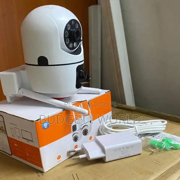 PTZ V380 Pro App, Baby Monitor CCTV Dual Lens Screen 1080p Bulb Cam