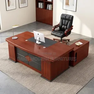Executive Office Desk With Side Cabinet