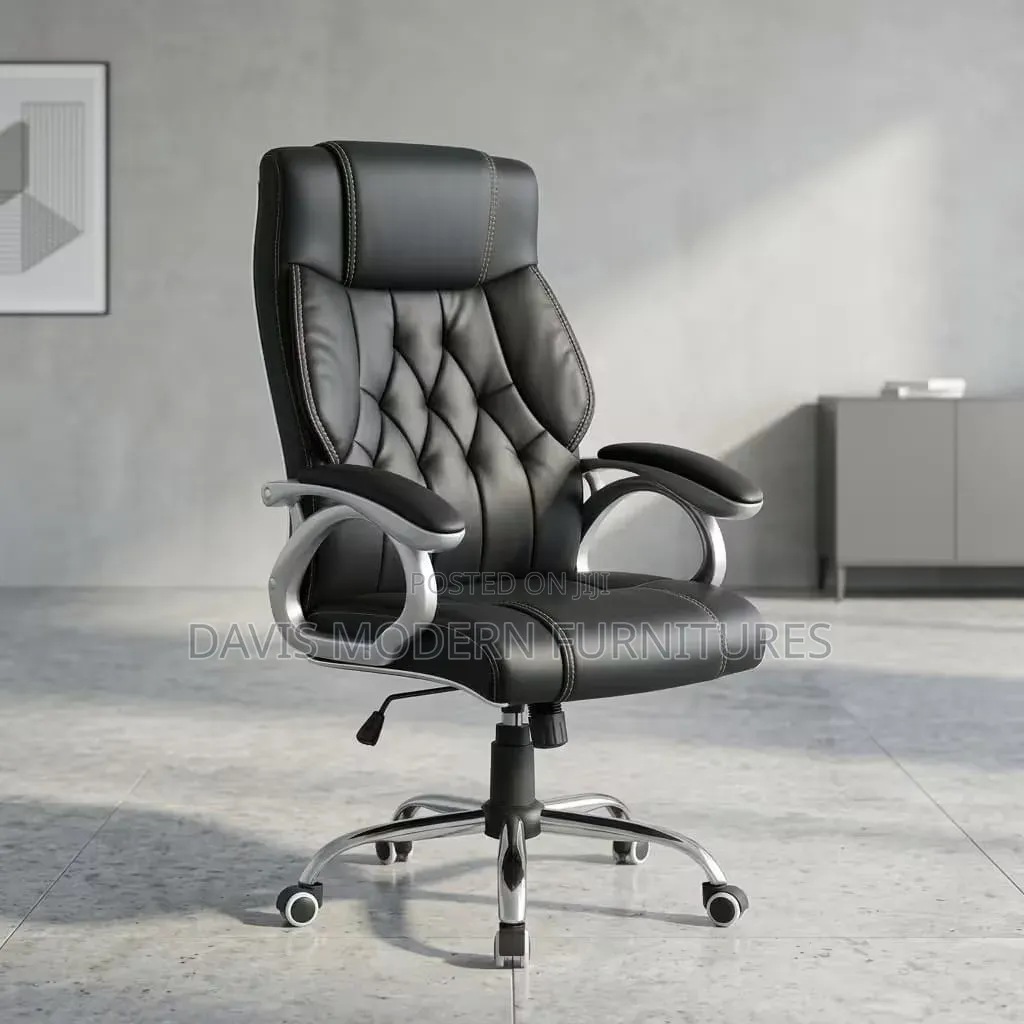 Black Leather Office Chair