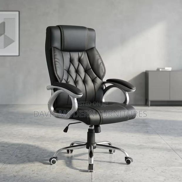 Black Leather Office Chair