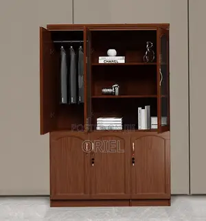 3 Doors Mahogany Storage Cabinet : Wooden Storage Cabinet