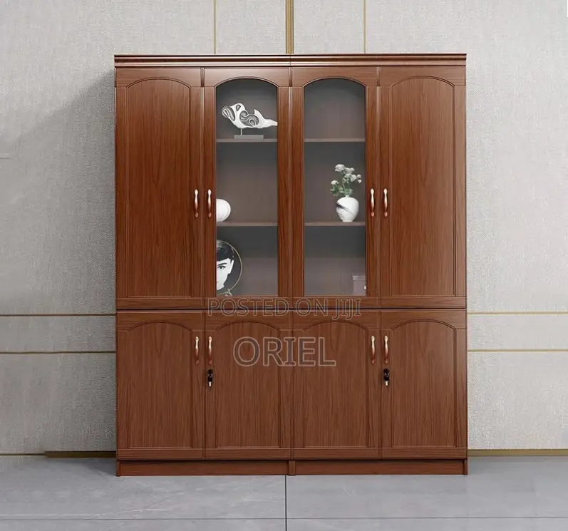 3 Doors Mahogany Storage Cabinet : Wooden Storage Cabinet