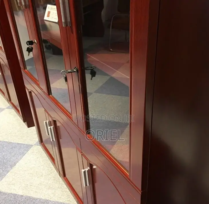 3 Doors Mahogany Storage Cabinet : Wooden Storage Cabinet