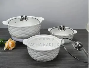 *Set of 3 White Soup Pota JMC