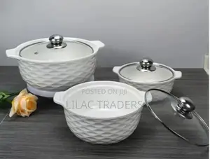 *Set of 3 White Soup Pota JMC