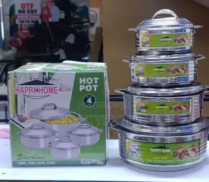 New In 4pcs Happy Home Stainless Steel Hotpots JMC