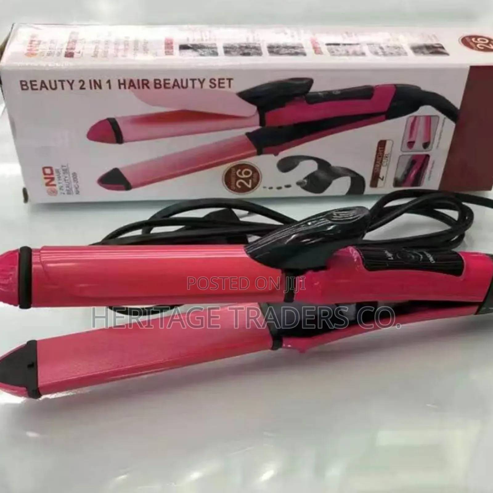 Nova 2-in-1 Hair Styling Flat Iron and Tong