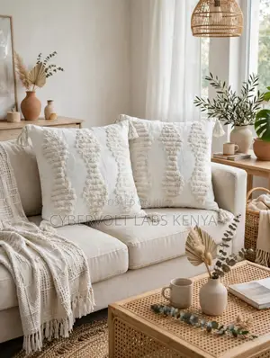 Boho Tufted Decorative Throw Pillow Case