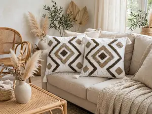 Boho Tufted Decorative Throw Pillow Case