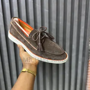 Hard Leather Tassle Loafers Men