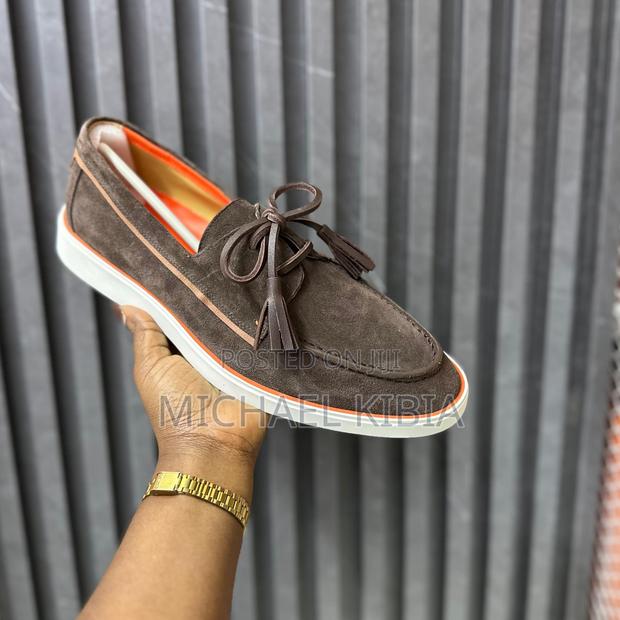Hard Leather Tassle Loafers Men