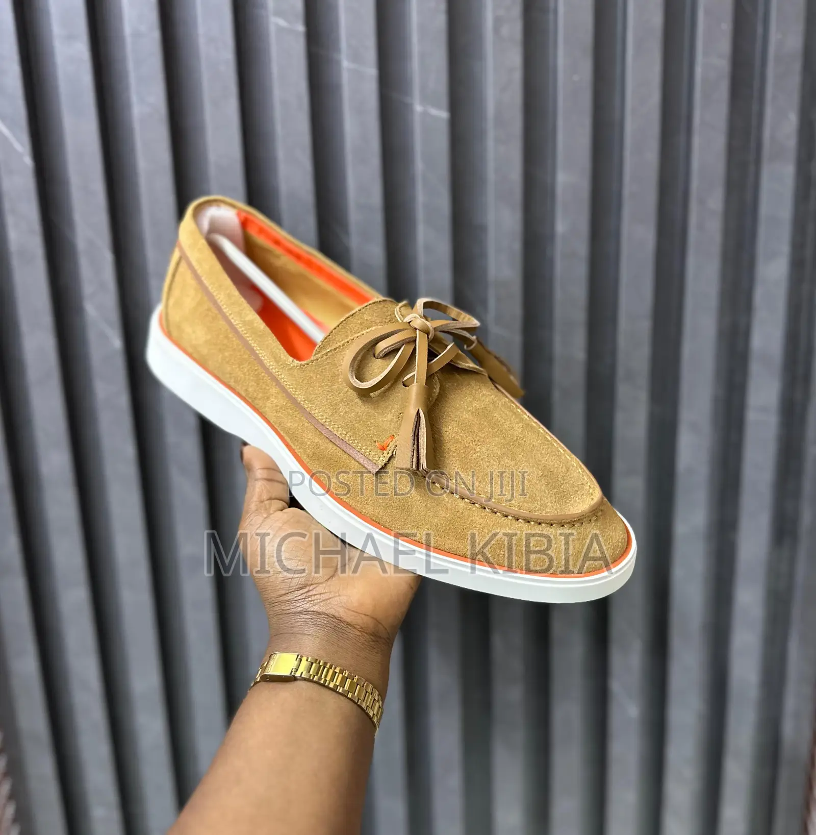 Hard Leather Tassle Loafers Men