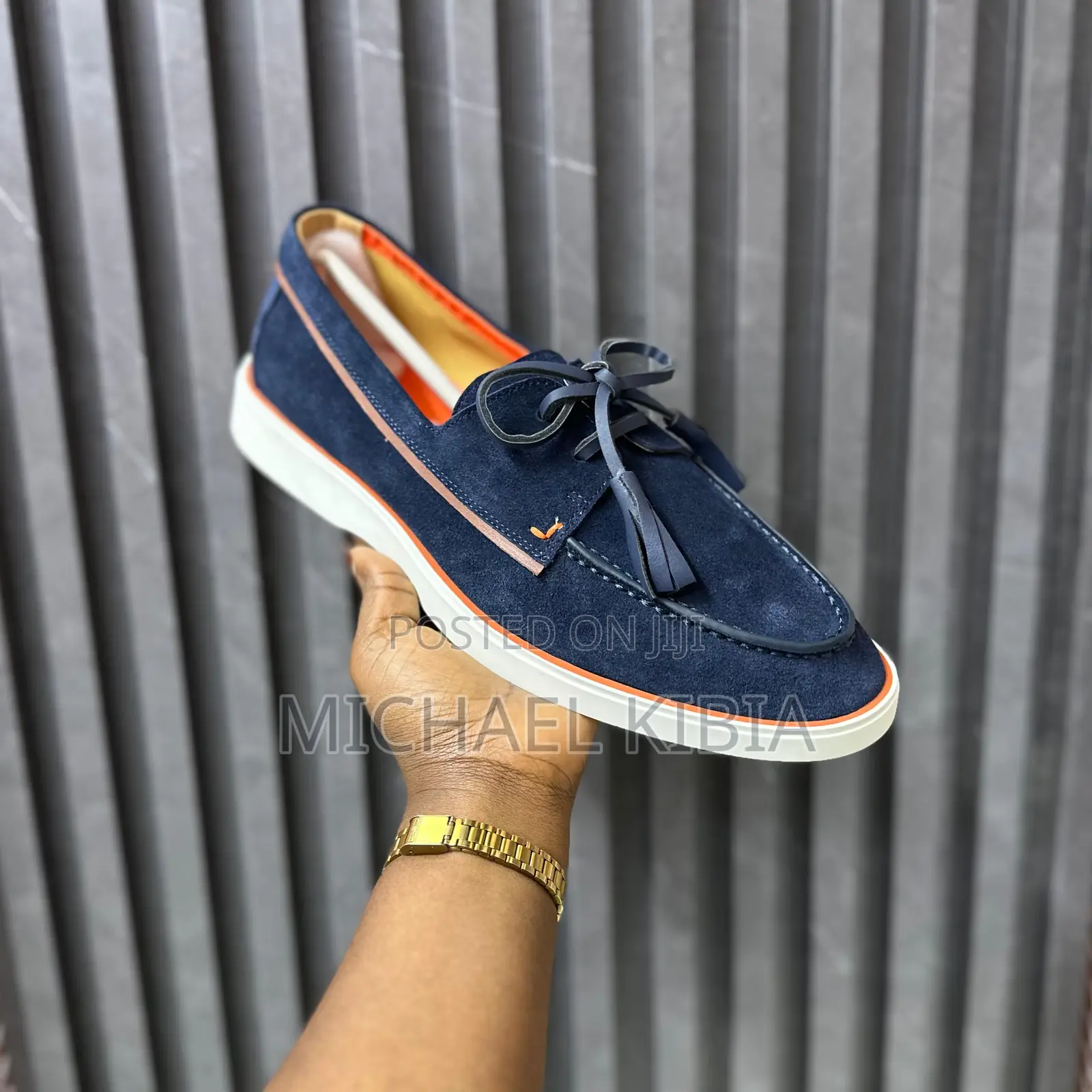 Hard Leather Tassle Loafers Men