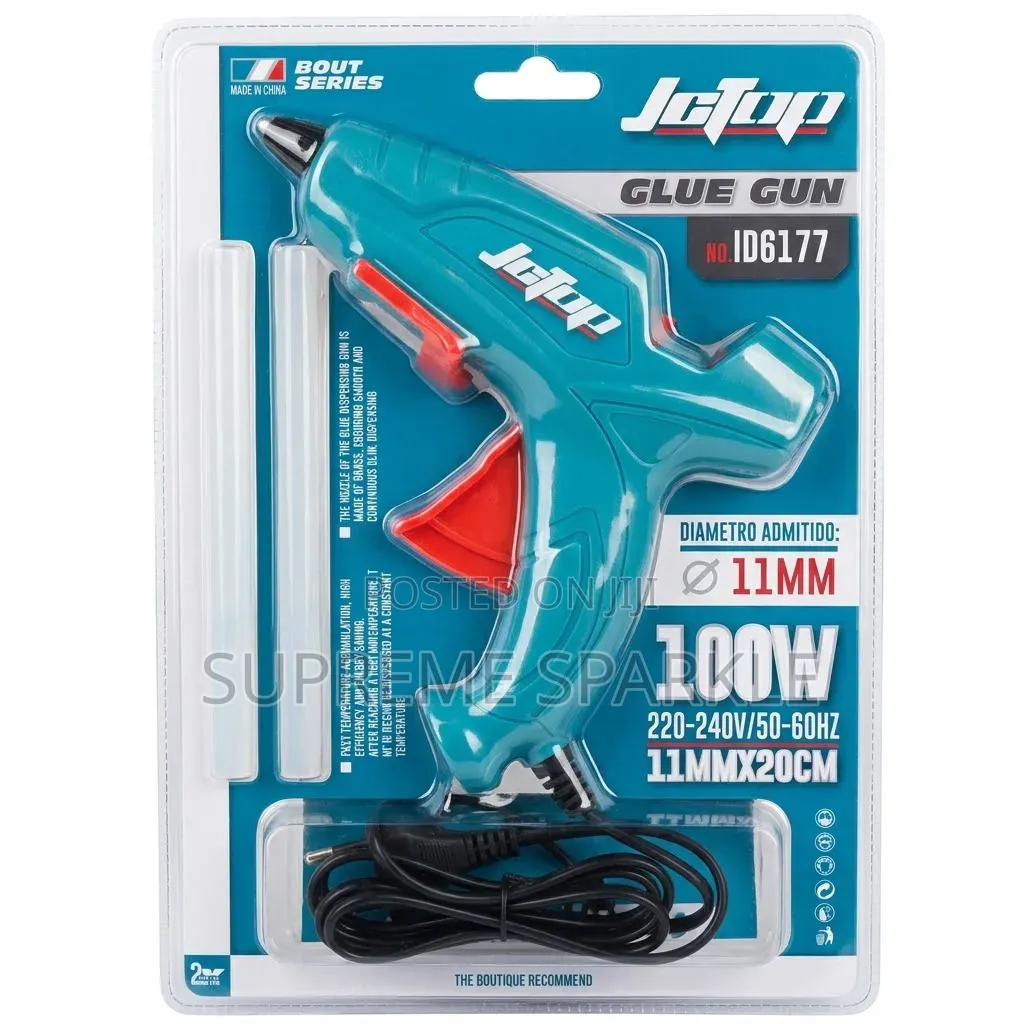 Heavy-Duty Electric Hot Melt Glue Gun – 100W (11mm Stick Diameter)