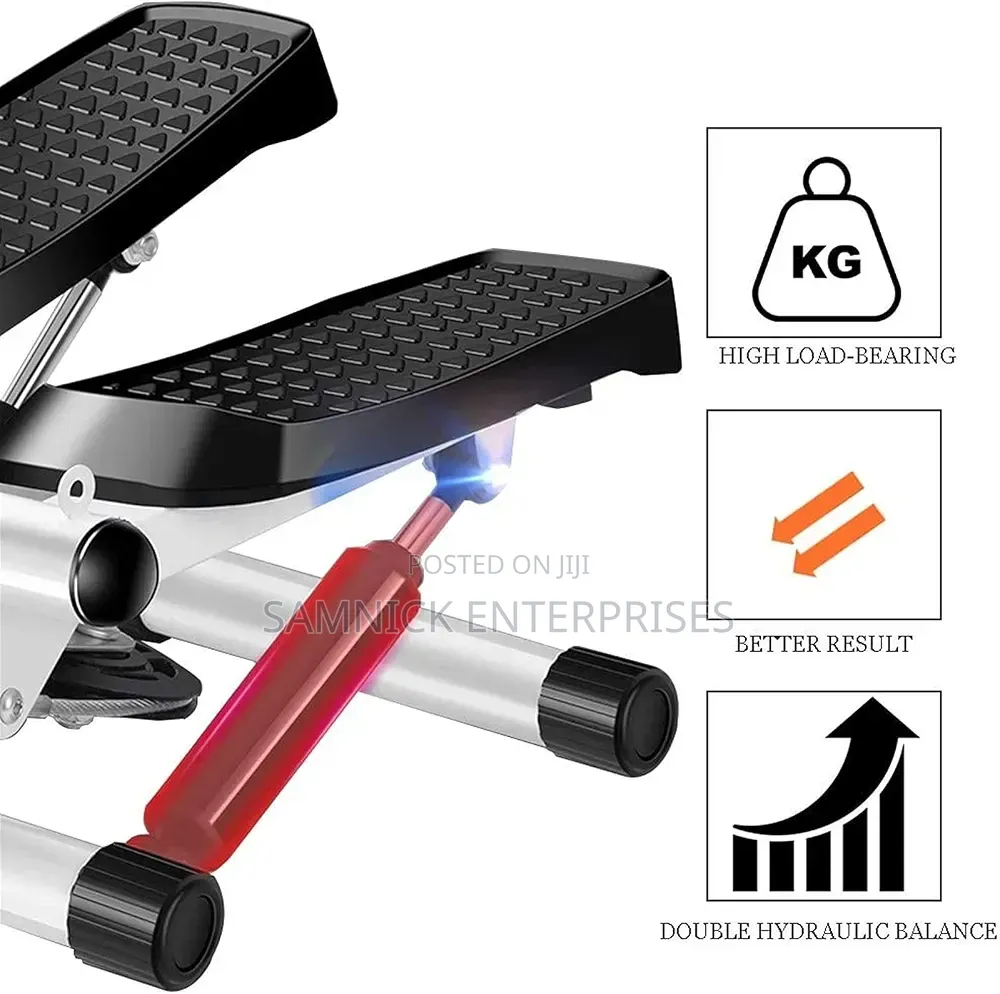 Stepper Exercise With Display and Resistance Bands