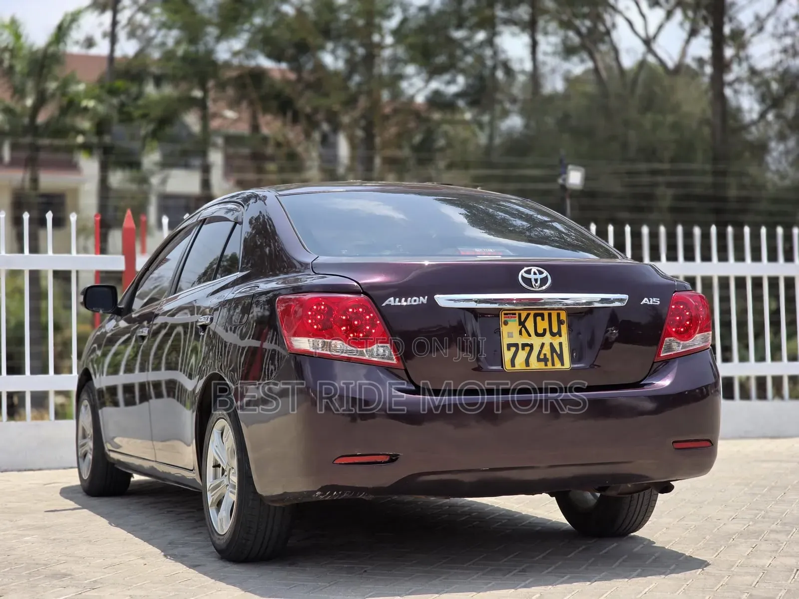 Toyota Allion 2012 Burgundy