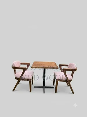 2 Seater Modern Solid Wood Café Dining Set