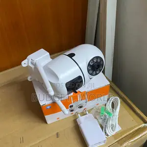 Pan Tilt Motion Detection Dual Lens 4mp Wireless CCTV Security Cam