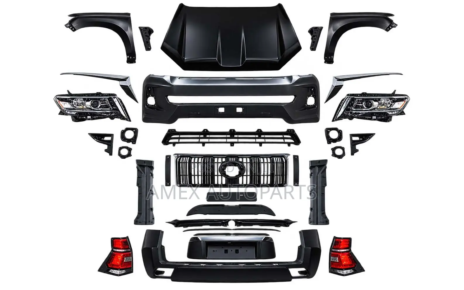 Full Facelift Kit Toyota L/C Prado 150 2010/15 - 2018 Onwards