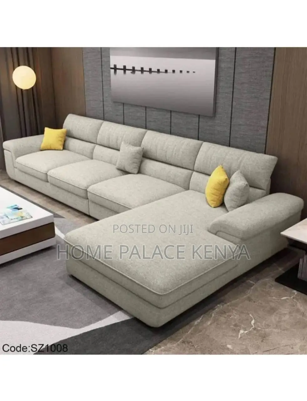 Corner Sofa; Stylish Modern L-Shaped Sofa for Spacious Living Areas