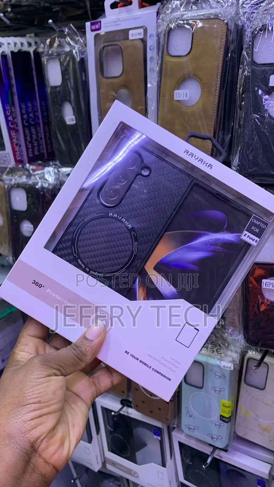 Black Nillkin Flex Pure Fold Case for the Samsung Galaxy Z Fold 5