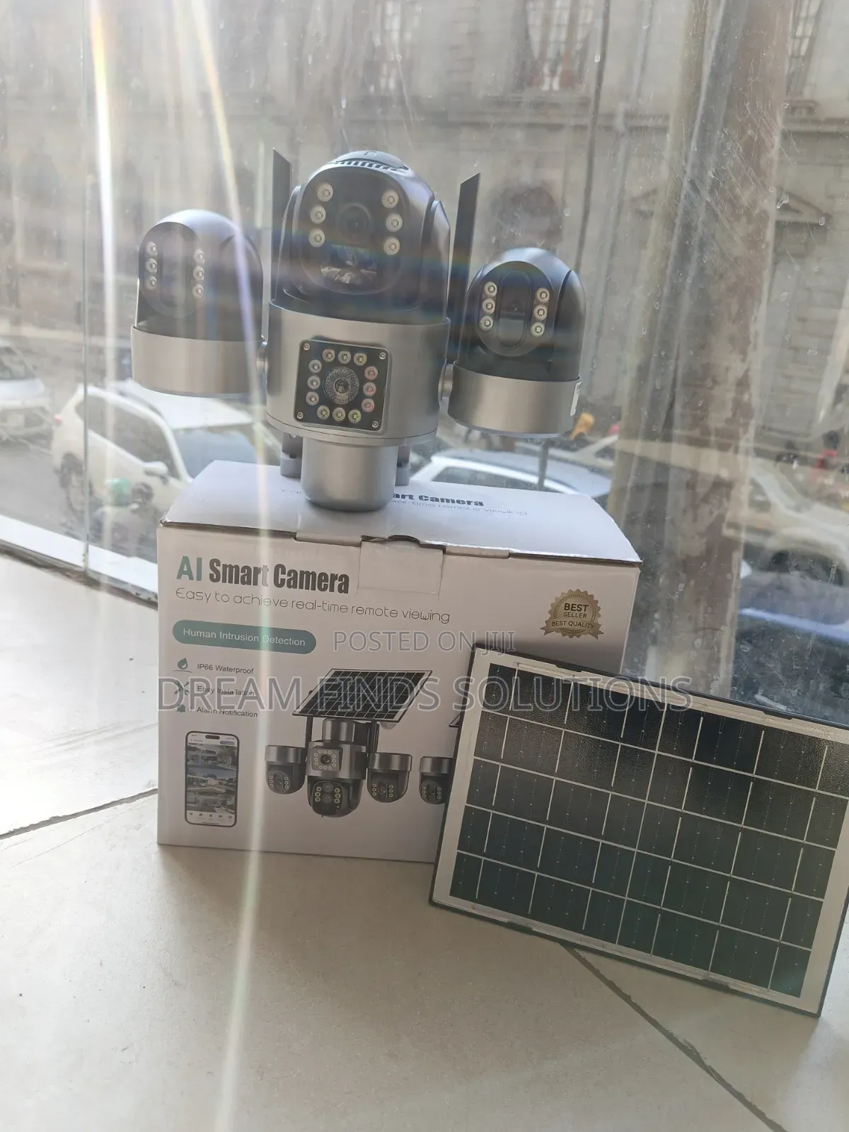 Blackout-Proof Security – Solar Powered Triple Lens PTZ Camera
