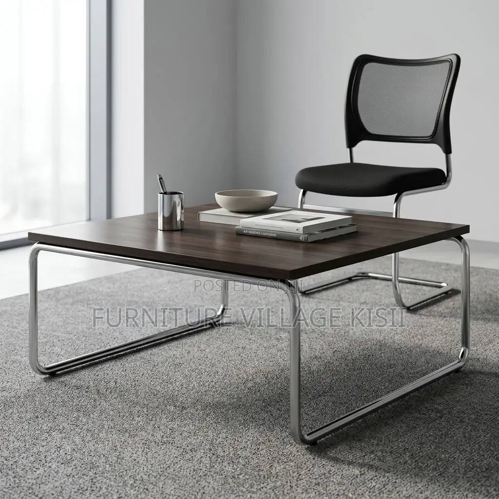 Black Mesh Waiting Office Chair