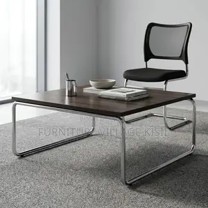 Black Mesh Waiting Office Chair