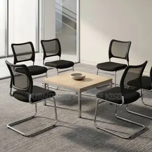 Black Mesh Waiting Office Chair
