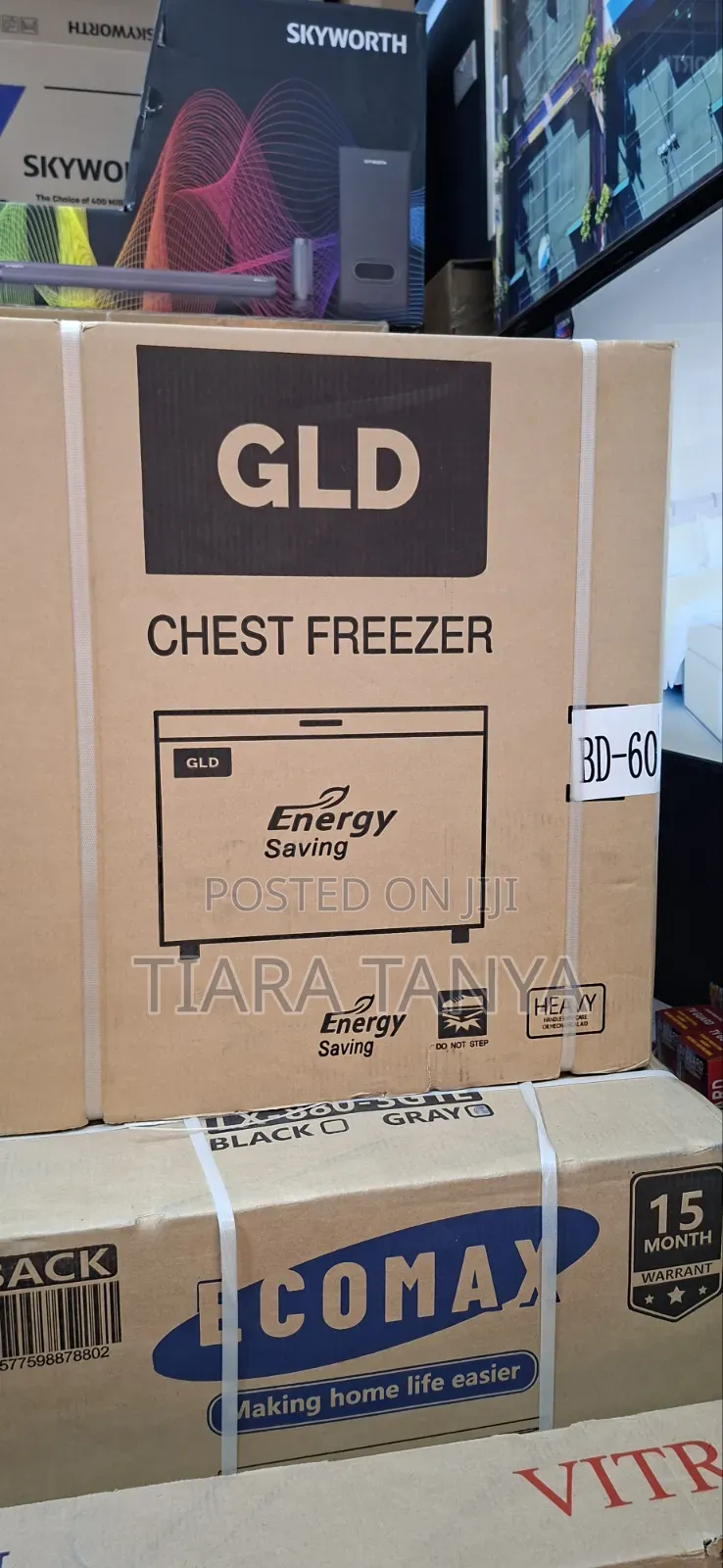 GLD 60L Chest Freezer Deep Freezer - Energy Saving Compact Freezer
