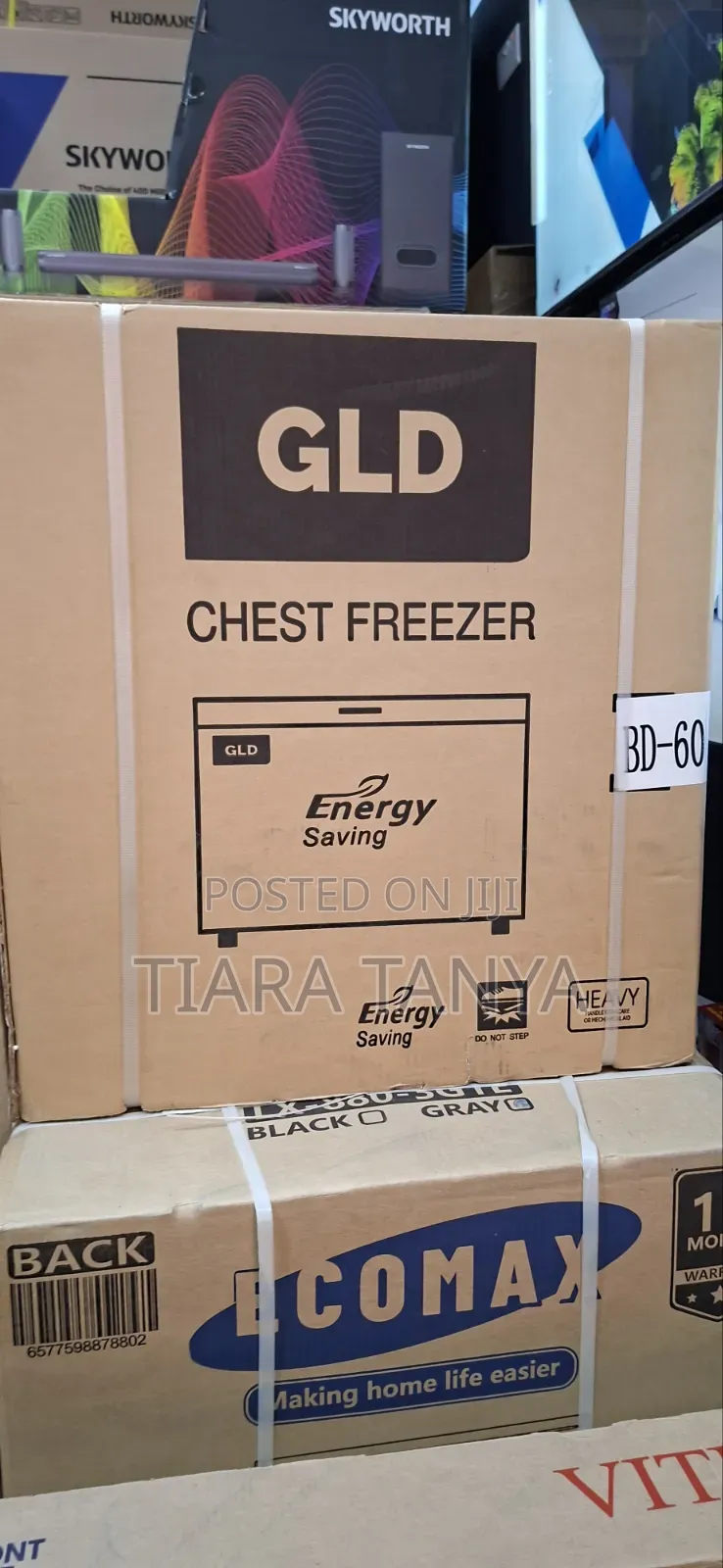 GLD 60L Chest Freezer Deep Freezer - Energy Saving Compact Freezer