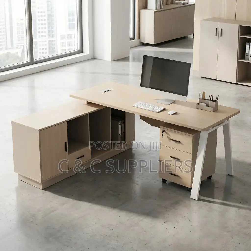 Imported C C Executive Desk With Extension