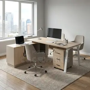 Imported C C Executive Desk With Extension