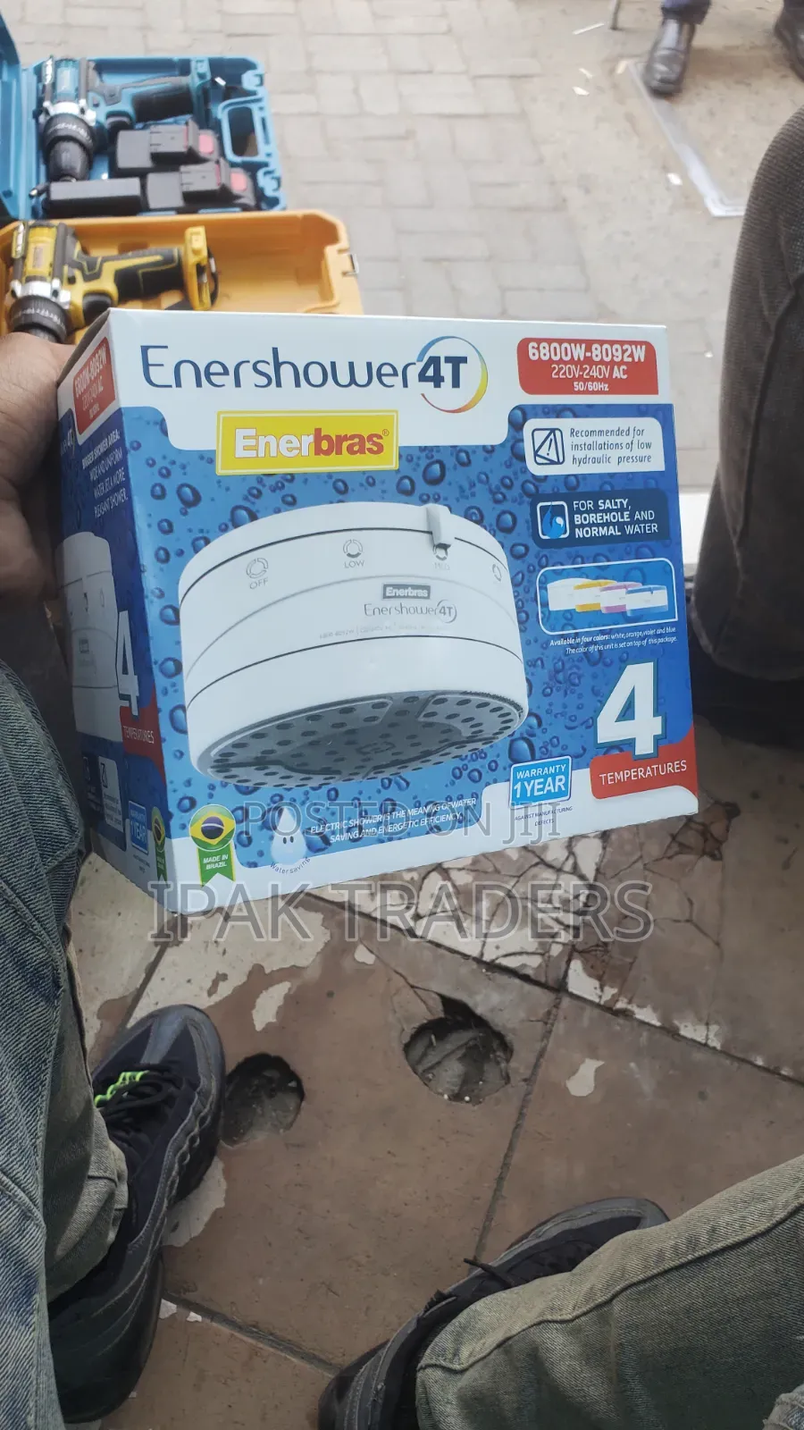 Enerbras Enershower 4T Constant Water Flow High Functionality