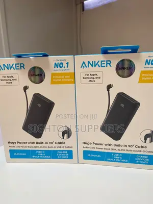 Anker Zolo Power Bank (, 22.5W, Built-in USB-C Cable)