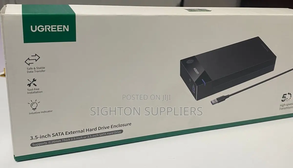 UGREEN 3.5" Hard Drive Enclosure USB 3.0 to SATA III Adapter